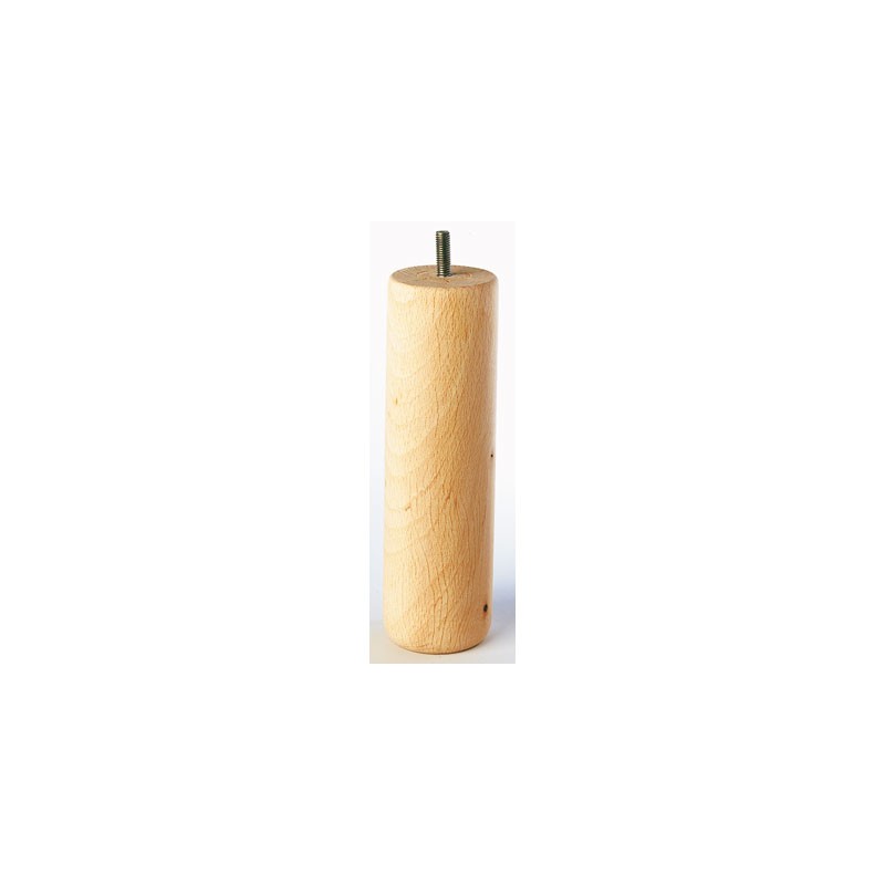 Pied de lit cylindrique en hêtre - 200 mm - Accessoires de meuble - BR-726362