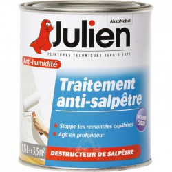 Traitement anti-salpêtre incolore - 750 ml - JULIEN - Traitement humidité - salpêtre - BR-726591