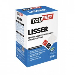 Enduit de lissage en poudre pour finition - 1 Kg - TOUPRET - Enduit de lissage - BR-565450