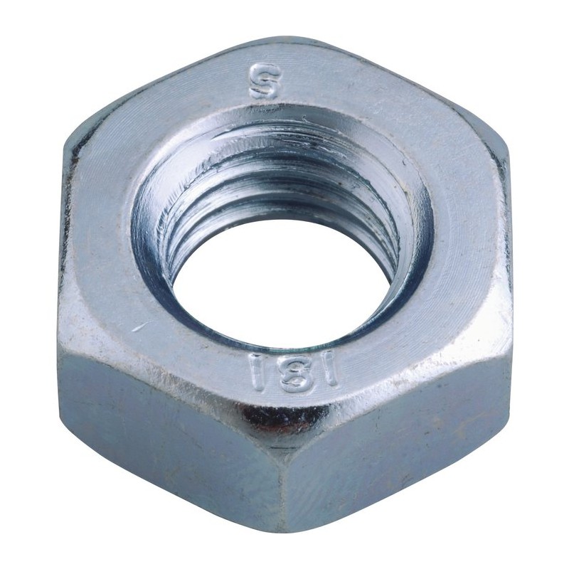 Écrou hexagonal - Classe 8 - Acier zingué - 20 mm - Boîte de 25 - VISWOOD - Écrou - SI-347661