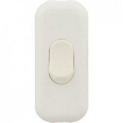 Interrupteur fil souple unipolaire 2A - Blanc - L'EBENOÏD - Interrupteurs luminaires - BR-546488