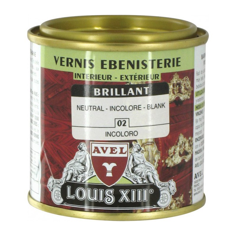 Vernis ébénisterie - Brillant - Incolore - 125 ml - AVEL - Lasures et Vernis - BR-166723