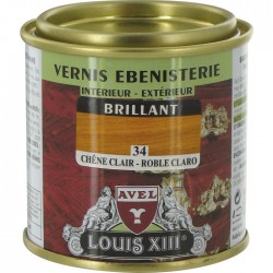 Vernis ébénisterie - Brillant - Chêne clair - 125 ml - AVEL - Lasures et Vernis - BR-166685