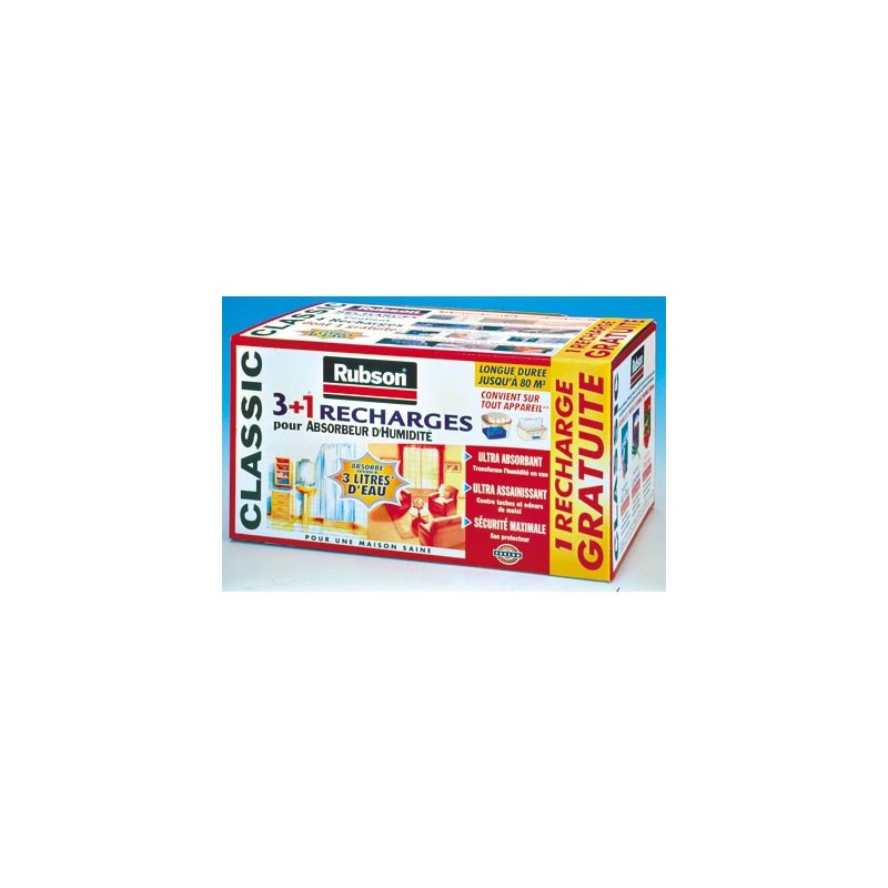 Recharge pour absorbeur d'humidité Classic - 1 Kg - RUBSON - Humidité / moisissures - BR-808903