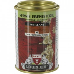 Vernis ébénisterie - Brillant - Chêne foncé - 250 ml - AVEL - Lasures et Vernis - BR-295248