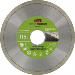 Disque Diamant carreleur - ⌀ 115 mm - SCID - Disque - BR-704196