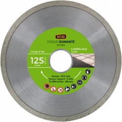 Disque Diamant carreleur - ⌀ 125 mm - SCID - Disque - BR-704197