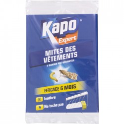 Papier anti-mites imprégné - Mites des vêtements - 2 bandes - Insectes volants - BR-600938