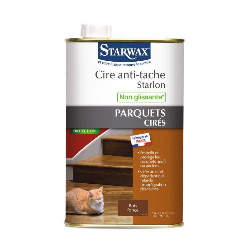 Cire Anti-Tâche Starlon Bois Foncé 1 L - STARWAX - Entretien du bois - BR-011993 Cire Anti-Tâche Starlon Bois Foncé 1 L - STARWAX - Entretien du bois - BR-011993