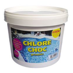 Chlore Choc Granulés 5KG- ECOGENE - Traitement / réparation piscine - DE-815001