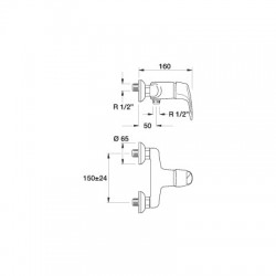 Mitigeur pour douche "Première" - SIDER - Robinets / Mitigeurs - SI-280037