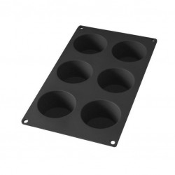 Moule à  muffins en silicone - 6 gâteaux - Noir - LEKUE - Moules - 589572D