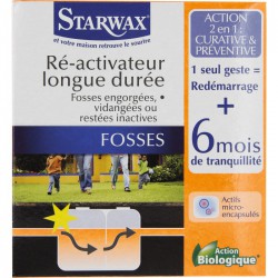 Réactivateur longue durée - Fosses bloquées - 500 Grs - STARWAX - Canalisations / fosses - BR-012054