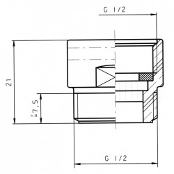 Régulateur de débit de douche PCR - Laiton - 9 L/min - NEOPERL - Aérateurs et brise-jets - SI-390729