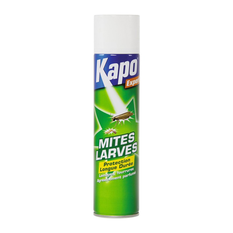 Aérosol Mites et Larves - 400 ml - Longue durée - KAPO - Insectes volants - BR-032964