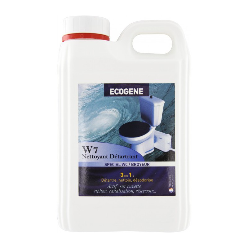 W7 Nettoyant Détartrant - Entretien Wc broyeur - 2 L - ÉCOGENE - Entretien des WC - BR-106937