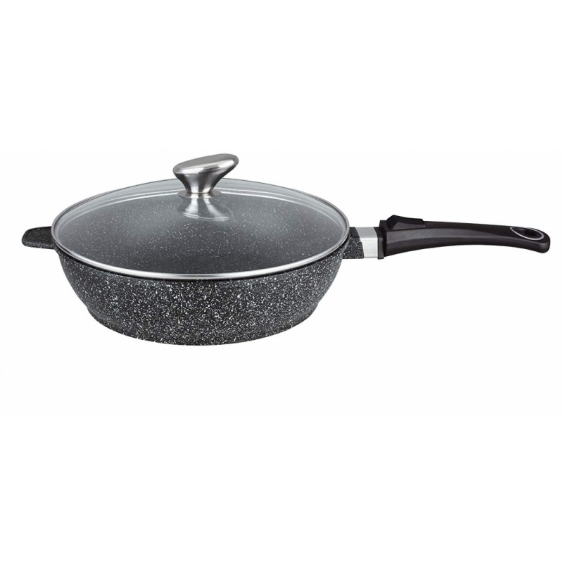 Sauteuse façon pierre - Manche amovible - Volna - 24 cm - PRADEL - Casserole / Faitout - 52391M Sauteuse façon pierre - Manche amovible - Volna - 24 cm - PRADEL - Casserole / Faitout - 52391M