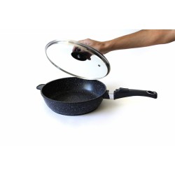 Sauteuse façon pierre - Manche amovible - Volna - 24 cm - PRADEL - Casserole / Faitout - 52391M