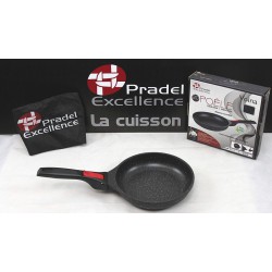 Poêle façon pierre - Manche amovible - Volna - 20 cm - PRADEL - Poêle - 92405M