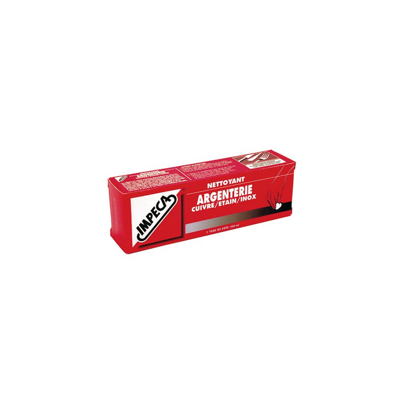 Nettoyant argenterie - Tube 100 ml - IMPECA - Entretien des métaux - BR-109029