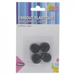 Embout plastique enveloppant - ⌀ 18 mm - PVM - Patin / Embout de chaise - BR-480575