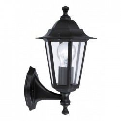 Applique montante Noire - Laterna - 60 W - EGLO - Pour l'extérieur - BR-233387