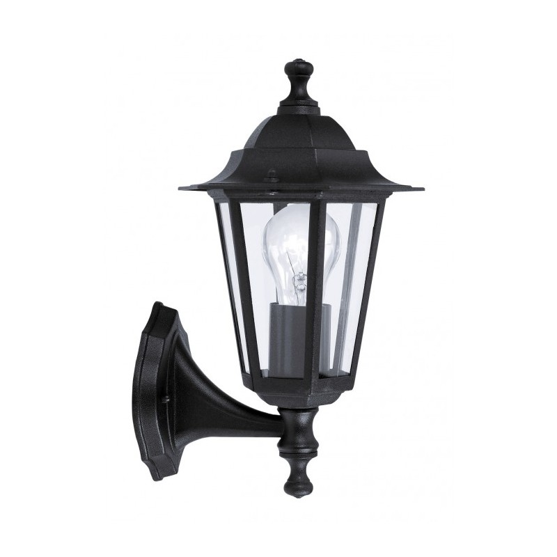 Applique montante Noire - Laterna - 60 W - EGLO - Pour l'extérieur - BR-233387