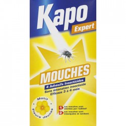 Adhésifs Anti-Mouches Décorés x4 - KAPO - Insectes volants - BR-112501