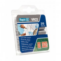 Agrafes VR 22 en acier plastifié vert - Boîte de 215 - RAPID - Accessoires pose grillage - BR-299090