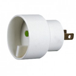 Adaptateur 2P Europe / US - 6A - LEGRAND - Prises / Fiches / Adaptateurs - BR-100812