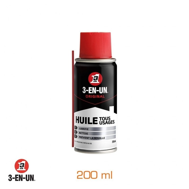 Huile - Formule professionnelle Double spray 200 ml - 3-EN-UN - Solvant / Graisse - BR-163708