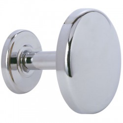 Patère 1 tête chromé - ⌀ 65 mm - GODONNIER - Accessoires salle de bain - BR-305669