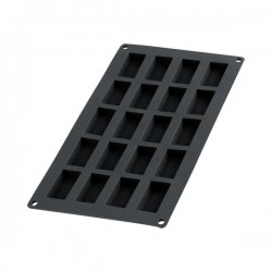 Moule à  financiers en silicone - 20 cavités - Noir - LEKUE - Moules - 589531D