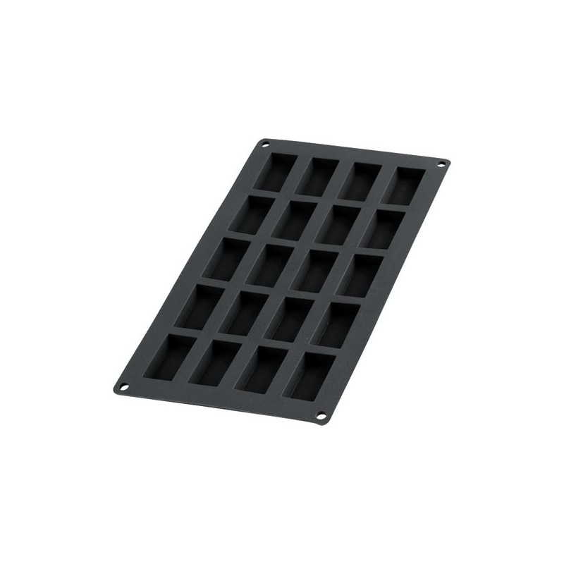 Moule à  financiers en silicone - 20 cavités - Noir - LEKUE - Moules - 589531D