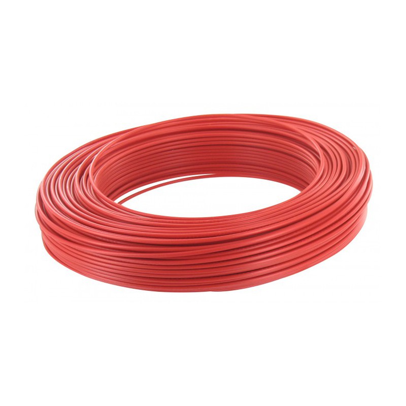 Câble d'installation H07V-U 2.5 mmÂ² - 100 M - Rouge - ELECTRALINE - Fils et câbles électriques - BR-373109