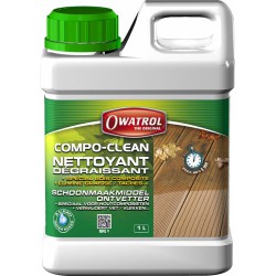 Nettoyant dégraissant spécial composites - Compo Clean - 1 L - OWATROL - Réparation et rénovation du bois - DE-400770