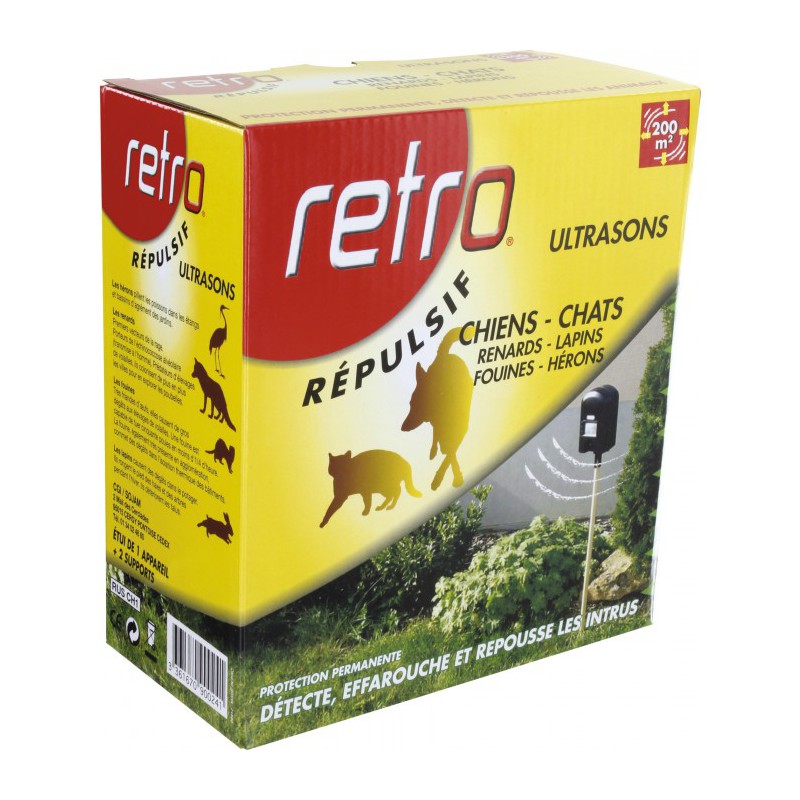 Répulsif ultrasons Chiens / Chats - RETRO - Divers - BR-403917