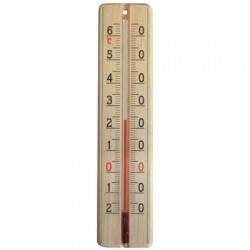 Thermomètre bois - 220 x 48 mm - Bazar - BR-404976