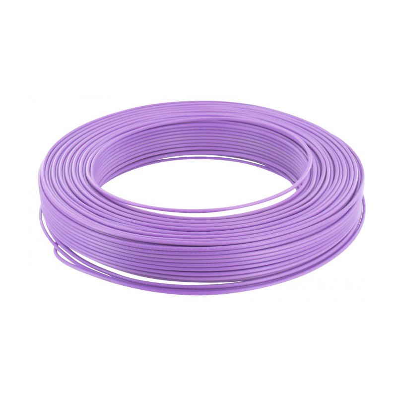 Câble d'installation H07V-U 1.5 mmÂ² - 100 M - Violet - ELECTRALINE - Fils et câbles électriques - BR-675652