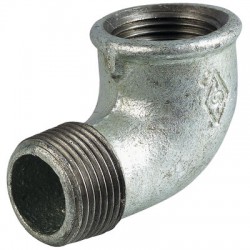 Coude Mâle / Femelle 92 en fonte galvanisée - 12 x 17 mm - CAP VERT - Coudes mâle - femelle - BR-448542