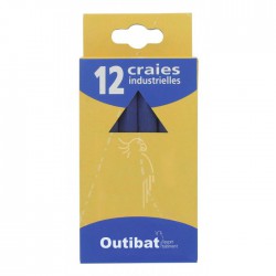 Boîte de 12 bâtonnets de craies industrielles Bleues - OUTIBAT - Accueil - BR-450700