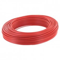 Câble d'installation H07V-U 1.5 mmÂ² - 100 M - Rouge - ELECTRALINE - Fils et câbles électriques - BR-373044