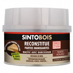 Mastic à  bois - Chêne - Boîte de 170 ml - SINTOBOIS - Réparation et rénovation du bois - BR-291351