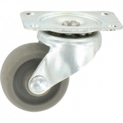 Roulette Mini-Roll à  platine pivotante - 42 x 32 mm - GUITEL - Accessoires de meuble - BR-454796