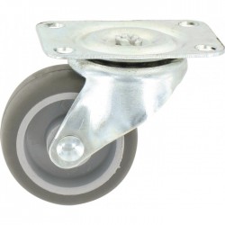 Roulette Mini-Roll à  platine pivotante - 54 x 42 mm - GUITEL - Accessoires de meuble - BR-454826