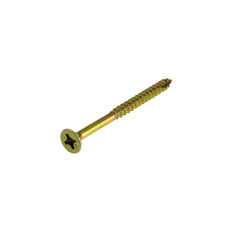 Vis agglo tête fraisée PZ plus acier jaune - ⌀3.5 x 30 mm - Boîte de 100 - FIX'PRO - Accueil - BR-487385