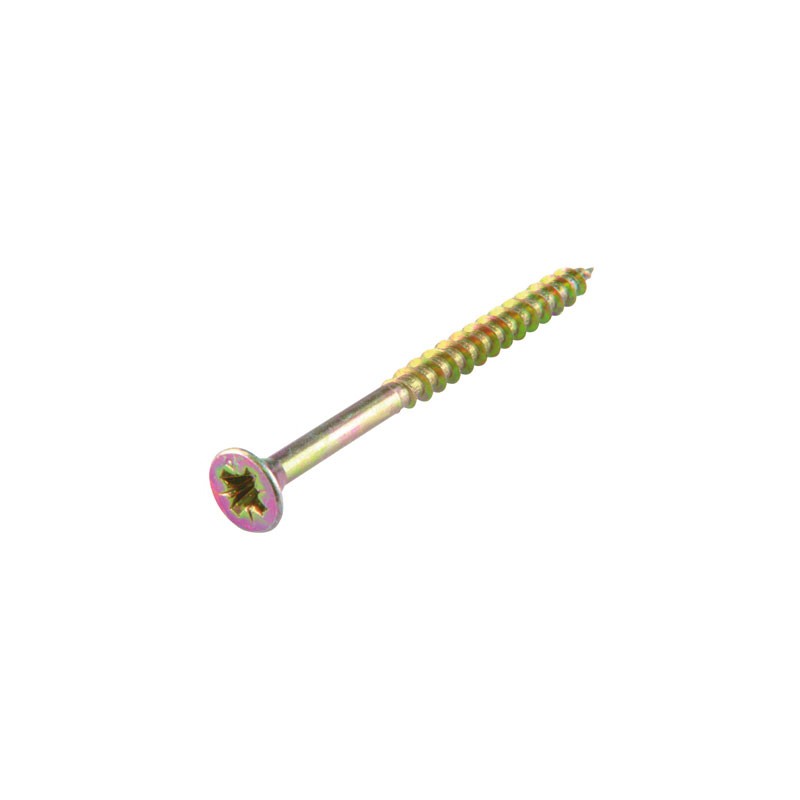 Vis agglo tête fraisée PZ standard acier jaune - ⌀3.5 x 16 mm - Lot de 22 - FIX'PRO - Accueil - BR-487453