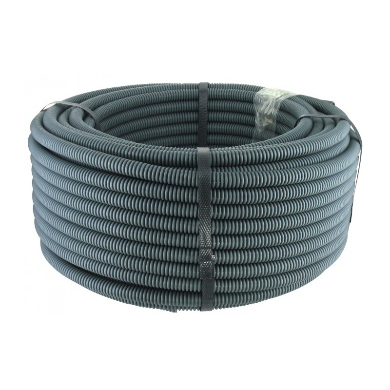 Gaine ICTA avec tire-fil - 5 M - Diamètre 20 mm - Gris - Gaines électriques - BR-760358