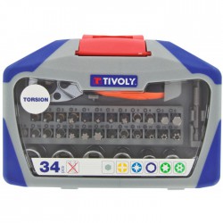 Coffret assortiment de vissage Tivoly - 34 pièces - TIVOLY - Douille / Cliquet - BR-124576