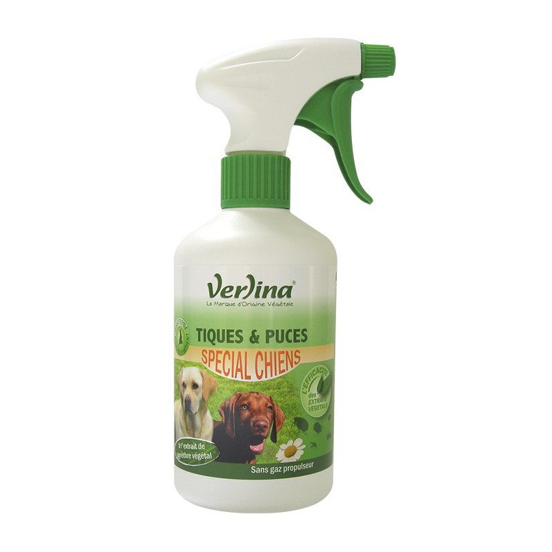 Antiparasitaire Tiques & Puces "Grands chiens" Bio - 500 ml - VERLINA - Hygiène et entretien animaux - 877266D